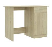 vidaXL Escritorio de Ordenador Trabajo Estudio Ejecutivo Oficina Despacho Mueble Duradera Robusta Estable de Madera Contrachapada Color Roble Sonoma