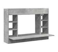 vidaXL Escritorio de pared, color gris hormigón, 105x48x75 cm, material de madera
