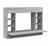 vidaXL Escritorio de pared colgante de madera ingeniería Gris Sonoma 105x48x75 cm