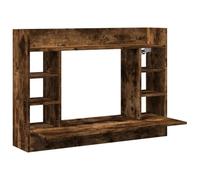 vidaXL Escritorio de pared madera ingeniería roble ahumado 105x48x75cm