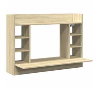 vidaXL Escritorio de pared madera ingeniería roble Sonoma 105x48x75 cm