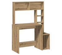 vidaXL Escritorio con estantes Madera Roble artisian 100x45x140 cm – Oficina