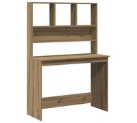 vidaXL Escritorio estantes Madera Roble artisian 102x45x148 cm