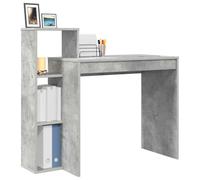 vidaXL Escritorio Gris Concreto 100 x 40 x 90 cm Madera de ingeniería, Sala de Estar, Escritorio Moderno, Espacio Resistente, Oficina Funcional, Estudio Compacto, Mueble Elegante Minimalista
