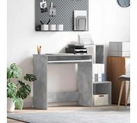 vidaXL Escritorio Gris Concreto 106 x 41 x 88.5 cm