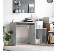 vidaXL Escritorio Gris Concreto 120,5 x 44 x 88,5 cm