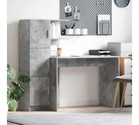 Escritorio 2 Pcs Gris Concreto Vidaxl