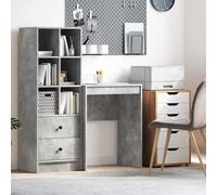 vidaXL Escritorio Gris Concreto 60 x 40 x 76 cm – Compacto, estilo moderno