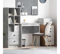 vidaXL Escritorio Gris Concreto 70 x 40 x 76 cm – Compacto, Estilo Moderno, Ergonómico