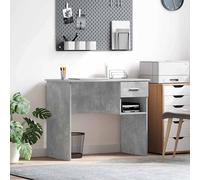 vidaXL Escritorio Gris Concreto 90 x 49 x 75 cm Madera de ingeniería