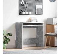 vidaXL Escritorio Gris Concreto Madera de ingeniería 77.5 x 43 x 79 cm