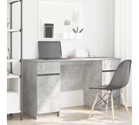 vidaXL Escritorio Gris hormigón Madera de ingeniería 140 x 49 x 76 cm