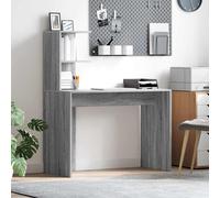 vidaXL Escritorio Gris Sonoma 102 x 50 x 124 cm Madera de ingeniería