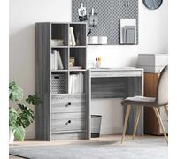 vidaXL Escritorio 115,5 x 40 x 127 cm 2 uds. Multicolor Gris sonoma