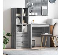 vidaXL Escritorio 115,5 x 50 x 127 cm 2 uds. Multicolor Gris sonoma