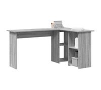 vidaXL Escritorio esquinero Gris Sonoma 142 x 102 x 73 cm Madera de ingeniería Moderno