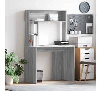 vidaXL Escritorio Gris Sonoma 91 x 50 x 149 cm Madera de ingeniería