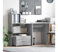 vidaXL Escritorio Gris Sonoma Madera de ingeniería