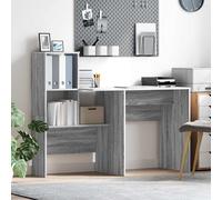 vidaXL Escritorio Gris Sonoma Madera de ingeniería