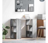 vidaXL Escritorio Gris Sonoma Madera de ingeniería 90 x 50 x 75 cm