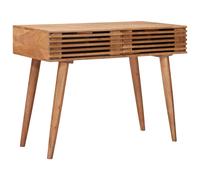 vidaXL Escritorio Hecho a Mano Madera Teak Marrón 100 x 48 x 76 cm