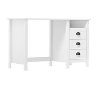 vidaXL Escritorio con 3 Cajones Mesa Trabajo Muebles de Oficina Despacho Ordenador Estudio Decoración Capacidad de Almacenaje Madera de Pino