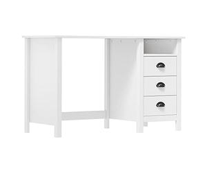 vidaXL Escritorio Hill con 3 cajones Madera de Pino 120x50x74 cm