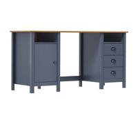 vidaXL Escritorio Hill Range madera de pino gris 150x50x74 cm