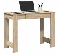 vidaXL Escritorio madera contrachapada Roble Sonoma 100x45x75 cm Mesa de ordenador