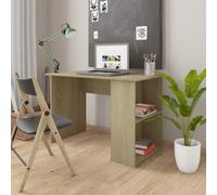 vidaXL Escritorio madera contrachapada color roble Sonoma 110x60x73 cm