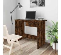 vidaXL Escritorio madera contrachapada roble ahumado 100x50x76 cm