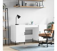 vidaXL Escritorio Madera de ingeniería Blanco 140x50x75 cm para oficina en casa