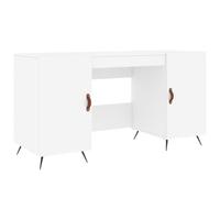 vidaXL Escritorio madera de ingeniería blanco 140x50x75 cm