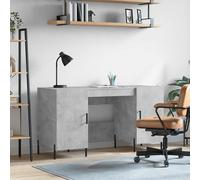 vidaXL Escritorio madera de ingeniería gris hormigón 140x50x75 cm