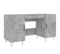 vidaXL Escritorio Madera de ingeniería Gris hormigón 140x50x75 cm, Escritorio de Ordenador, Escritorio de Estudio, Muebles de Oficina en casa