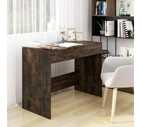 vidaXL Escritorio madera de ingeniería roble ahumado 101x50x76,5 cm