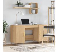 vidaXL Escritorio madera de ingeniería roble Sonoma 140x50x75 cm