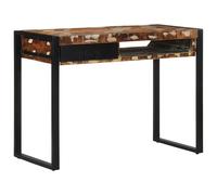 vidaXL Escritorio madera maciza reciclada multicolor 100x50x75 cm