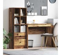 Escritorio Madera Vieja 135,5 X 40 X 127 Cm 2 Uds. Vidaxl