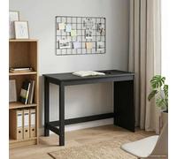 vidaXL Escritorio Negro 112 x 50 x 75 cm Madera de Pino Macizo
