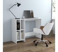 vidaXL Escritorio notebook madera contrachapada blanco 102,5x35x75 cm