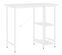 vidaXL Escritorio para ordenador de MDF y metal blanco 80x40x72 cm