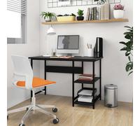 vidaXL Escritorio para ordenador de MDF y metal negro 105x50x72 cm