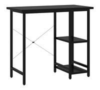 vidaXL Escritorio para Ordenador de MDF y Metal Negro 80x40x72 cm