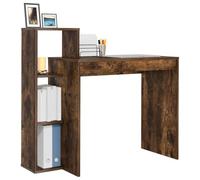 vidaXL Escritorio Roble Ahumado 100 x 40 x 90 cm Madera de ingeniería, Sala de Estar, Escritorio Moderno, Espacio Resistente, Oficina Funcional, Estudio Compacto, Mueble Elegante Minimalista