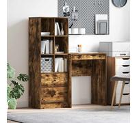 vidaXL Escritorio 105,5 x 34 x 127 cm 2 uds. Multicolor Roble ahumado