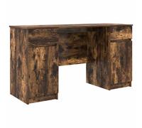 vidaXL Escritorio Roble ahumado 140 x 49 x 76 cm Madera contrachapada