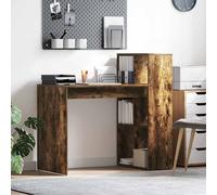 vidaXL Escritorio Roble ahumado Madera de ingeniería