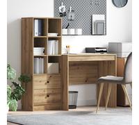 vidaXL Escritorio Roble Artisan 135,5 x 50 x 127 cm 2 uds.
