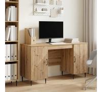 Escritorio vidaXL, estilo artesanal, roble, 142,5 x 50 x 75 cm, material de madera